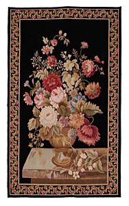 Bouquet on Ledge Handwoven Tapestry