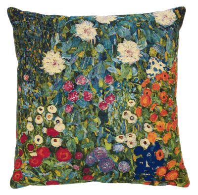 Klimt Flowers I Pillow Cover