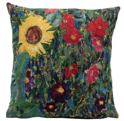 Klimt Flowers III Pillow Cover
