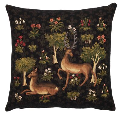 Medieval Stags I Pillow Cover