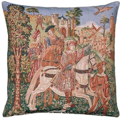 Departure for the Hunt Pillow Cover