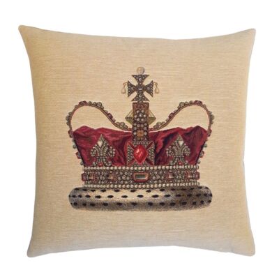 Crown Cream Pillow Cover