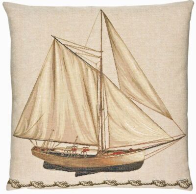Sailing Boat Pillow Cover