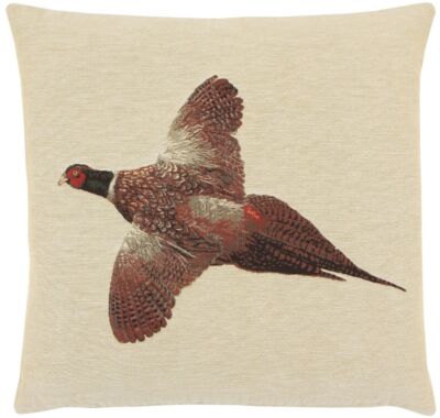 Flying Pheasant Pillow Cover