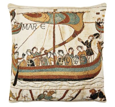 Bayeux-Longship (woollen) Pillow Cover