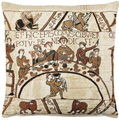Bayeux-Feast (woollen) Pillow Cover