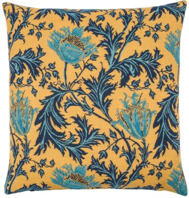 Morris - Anemone Gold Blue  Pillow Cover