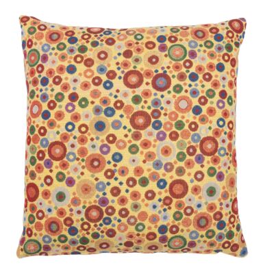 Klimt Circles Pillow Cover