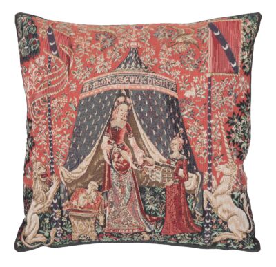 Lady & Unicorn - Tent Pillow Cover