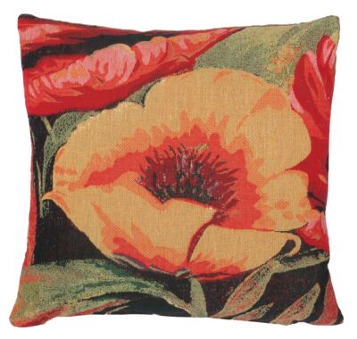 Yellow Poppy Pillow Cover