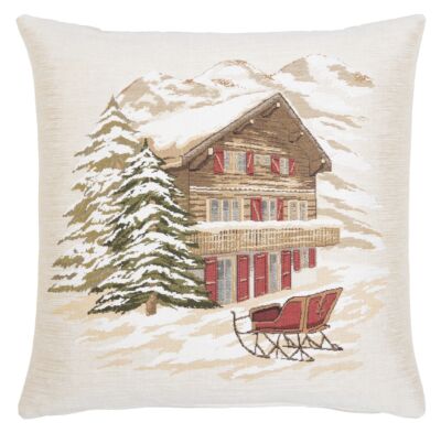 Winter Chalet Pillow Cover