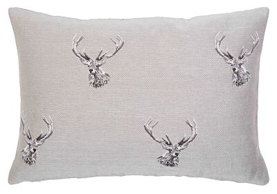 Highland Stags Country Linen Pillow Cover