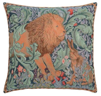 Lion & Hare Pillow Cover