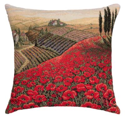 Poppyfields of Tuscany Pillow Cover