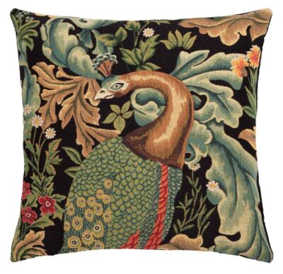 Forest Peacock Pillow Cover