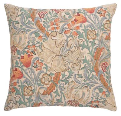Golden Lily Pastel Pillow Cover