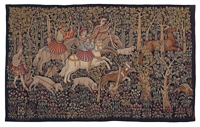 Chasse a la Courre Antique Original Tapestry