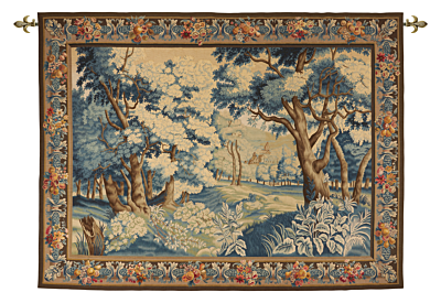 Verdure au Grande Foret Antique Original Tapestry - 6’7” x 8’8” (200 x 264 cm)