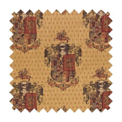 Armorial Knight's Shield Tapestry Fabric