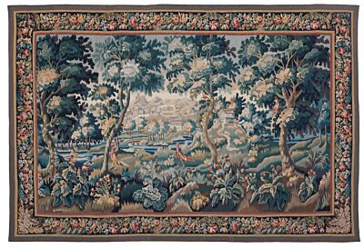 Birds in a Clearing Handwoven Tapestry