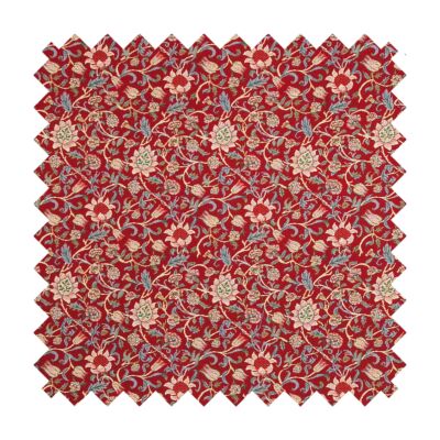 Evenlode Flowers - Red Tapestry Fabric