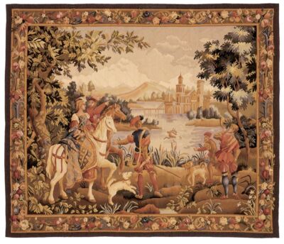 The Noble Outing Handwoven Tapestry