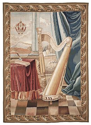 The Harp Handwoven Tapestry