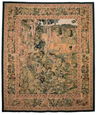 Chasse de Maximilien 'Le DÃ¨part' Handwoven Tapestry