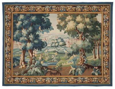 Verdure aux Herons Tapestry