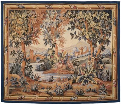 Paysage d'Automne Handwoven Tapestry