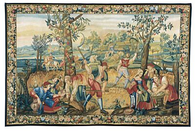 Les Moissonneurs Handwoven Tapestry