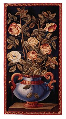 Flemish Roses Handwoven Tapestry