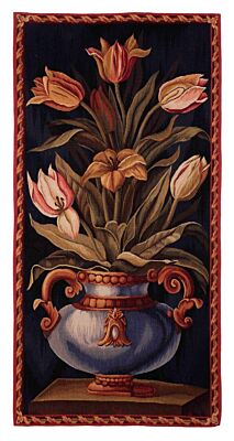 Flemish Tulips Handwoven Tapestry