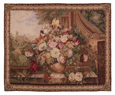Bouquet Ballustrade Handwoven Tapestry