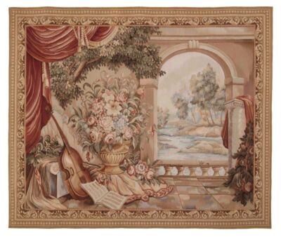 Musical Terrace Handwoven Tapestry