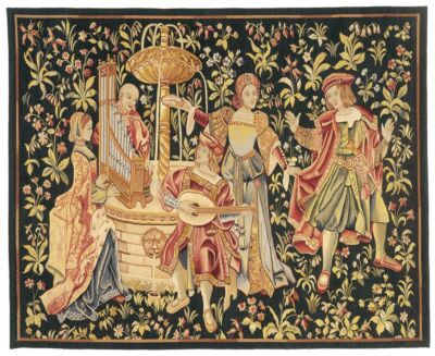 Le Concert Medieval Handwoven Tapestry