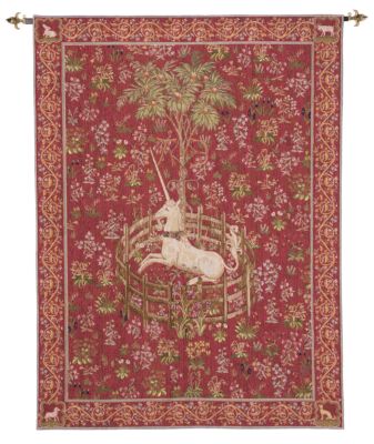 Licorne Captive - Rouge Tapestry