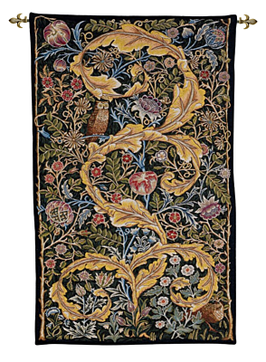 Acanthus & Owl Loom Woven Tapestry - 2 Sizes Available