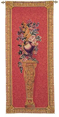 Pedestal Portiere - Red Tapestry