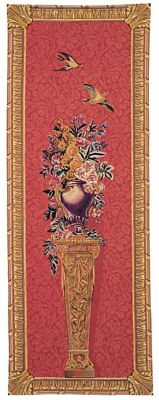 Pedestal Portiere - Red Tapestry