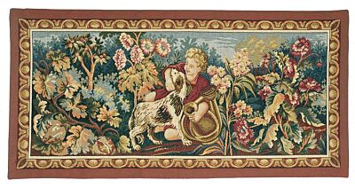 Gardener Boy Tapestry - 1'6" x 2'11" (46 x 89 cm) - Last Piece Remaining!