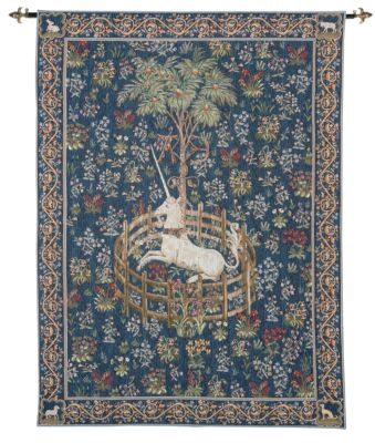 Captive Unicorn - Blue Tapestry