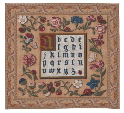 Gothic Alphabet Tapestry