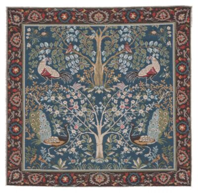 Birds & Trees Blue Tapestry