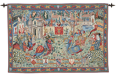 Joust at Camelot Tapestry (Without Loops)