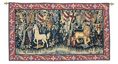 Knights of King Arthur Loom Woven Tapestry (Without Loops) 