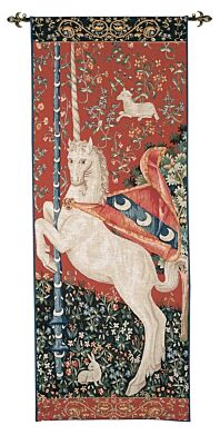 Unicorn Portiere Tapestry - (6'1"x2'4") 185 x 70 cm