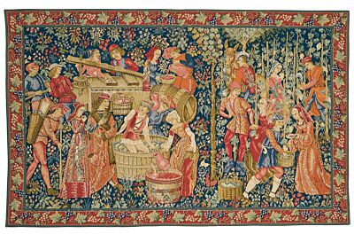 Medieval Winemakers Tapestry