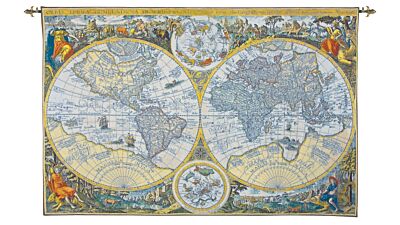 Olde World Map Tapestry