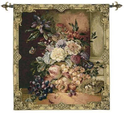 Flowers and Grapes Tapestry